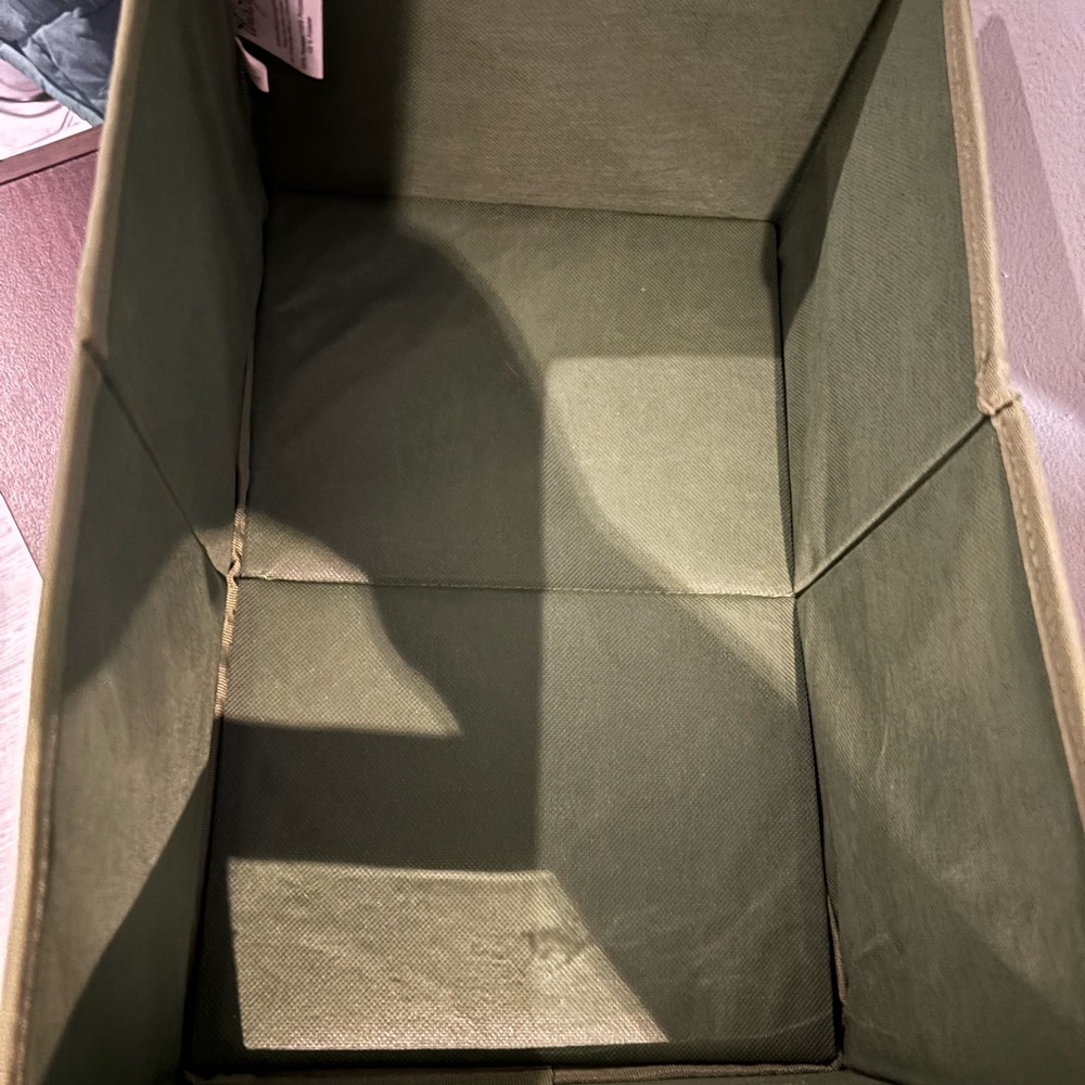 Thirty One Gifts Green Gingham Storage Bin - Picture 2 of 2